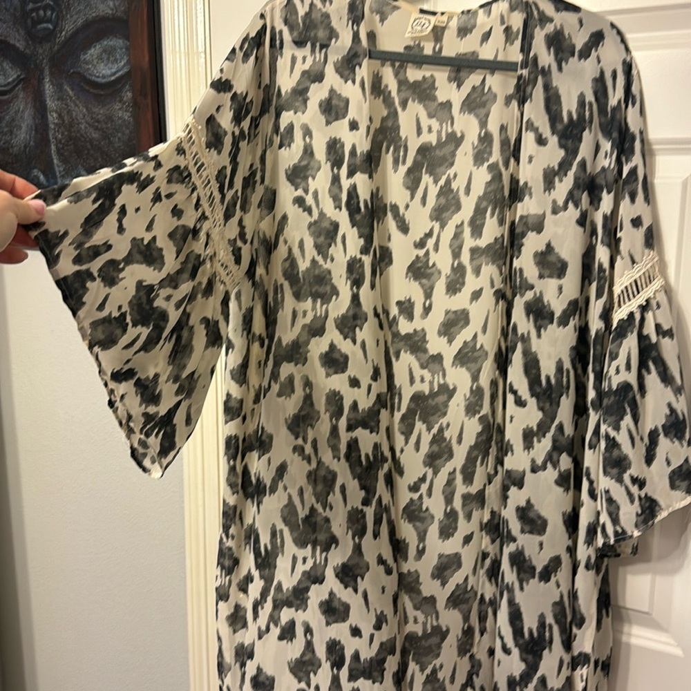 Thin leopard cardigan